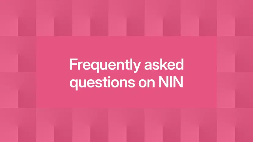 Frequently asked questions on NIN